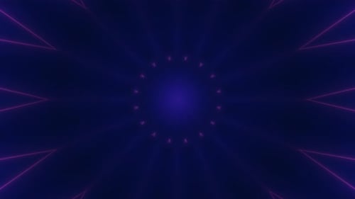 Abstract Neon Kaleidoscope Seamless Loop Background