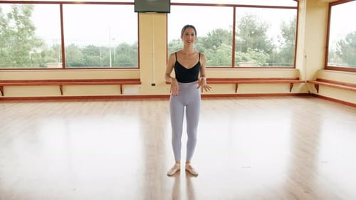 Modern Choreography Dance Training In The Gym