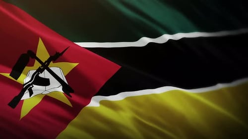 Mozambique Flag Waving Loop