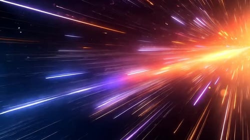 Dynamischer kosmischer Ausbruch lebendiger Lichtstreifen