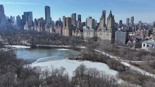 Central Park At Manhattan In New York United States.