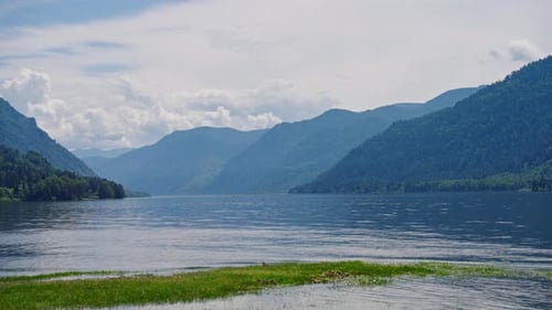 View of Mountains Lake Morskie Oko or Sea Eye Lake in Summer Day