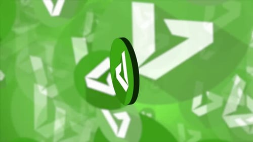 Microsoft Bing 3D-Logo-Animation mit abstraktem Hintergrund mit Farbverlauf