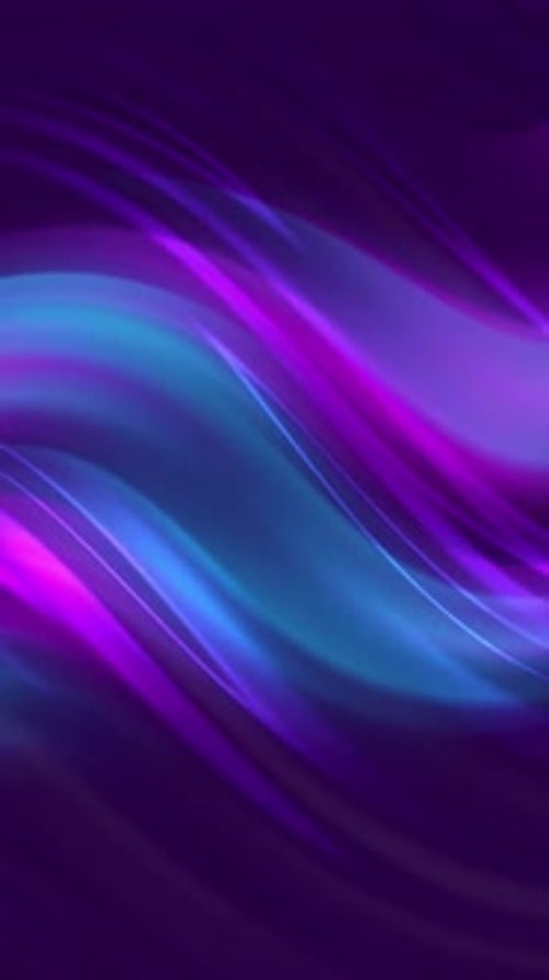 Abstract Neon Fluid Waves Background Vertical Loop