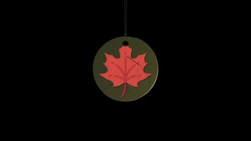 Maple Leaf Ribbon Alpha Animation