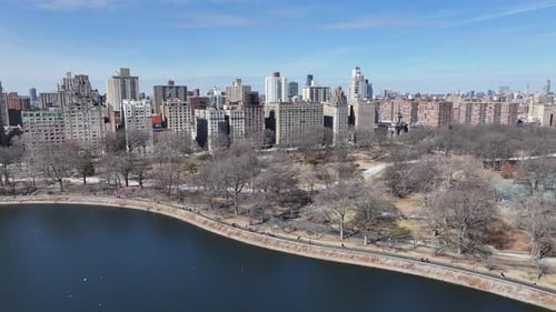 Central Park At Manhattan In New York United States.