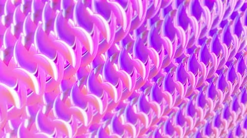 Abstract Shiny Pink Purple Flowing Organic Shapes Background Loop