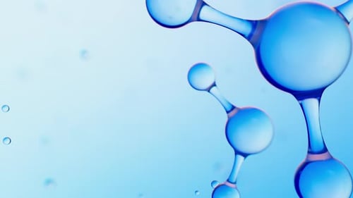 Fluid Molecular Structure Rotation Abstract Background