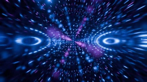 Mesmerizing Space Tunnel VJ Loop Ideal for Live Visuals