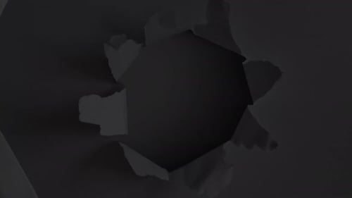 Layered Black Paper Burst