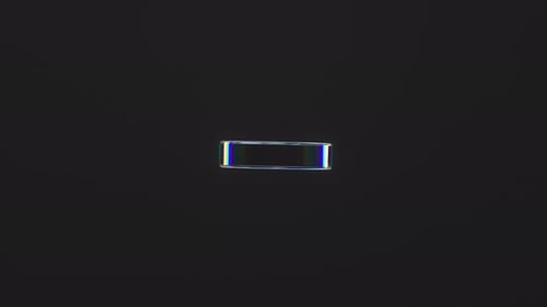 Abstract Iridescent Glass Ring Rotation