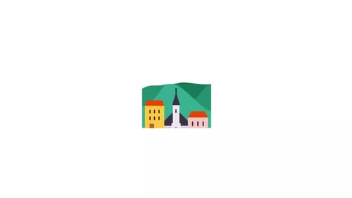 Animación de iconos de la ciudad de Reikiavik