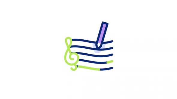 Songwriting Animated Alpha Icons, Elements Motion Graphics ft. 2d ...