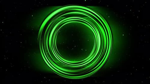 Colorful technology ultraviolet neon glowing circles