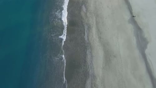 Relaxing Calm Ocean Waves on Sandy Beach