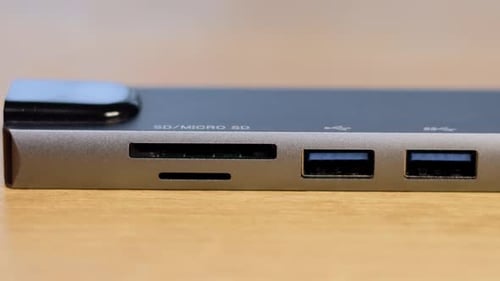 Close Up View of a USB Hub Device