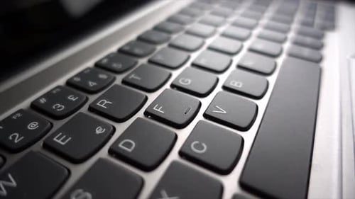 Modern Computer Keyboard, Close Up