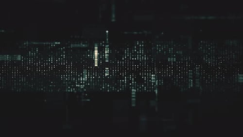 Futuristic Screen Display Data Matrix Simulation Background 07