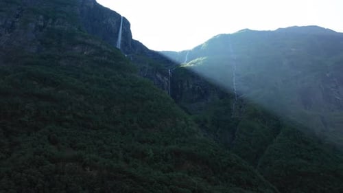 waterfalls of Norway near Gudvangen