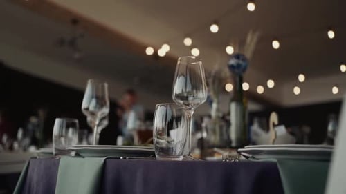 Elegant Table Setting at Urban Wedding Reception