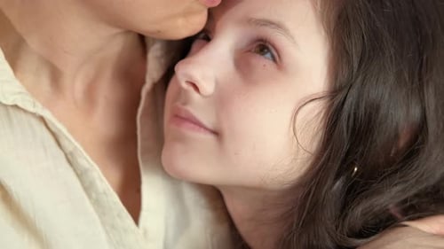 Comfortable Moments in Mum Arms
