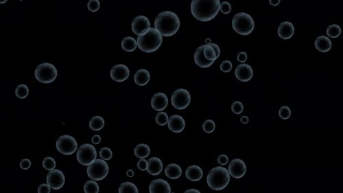 Soap bubbles animation, water bubbles, bubble on alpha channel