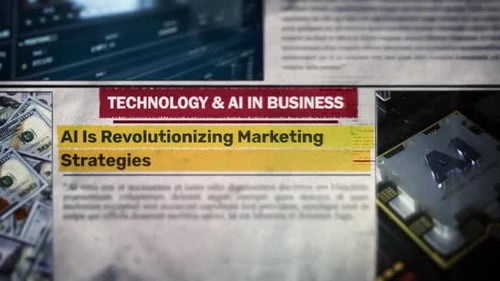 Technology and AI Business Newspaper Article Reveal