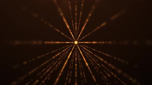 Gold Lines Particles