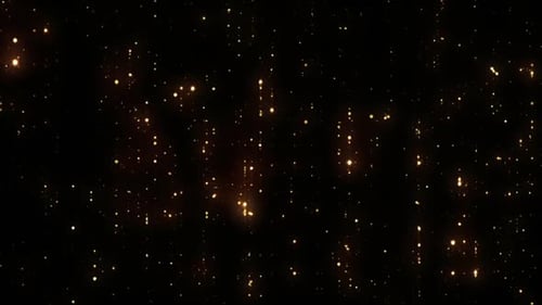 Elegant Golden Dust Particles Falling Seamless Loop Background