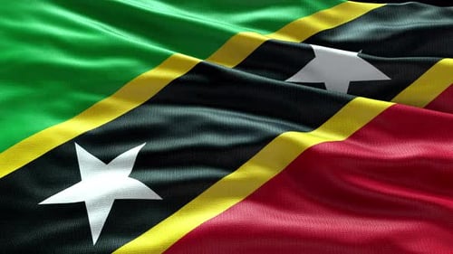 Realistic Waving Flag Animation Background Loop