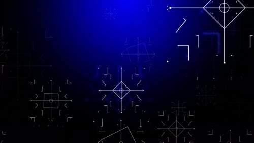 Technology Blue Background Loop