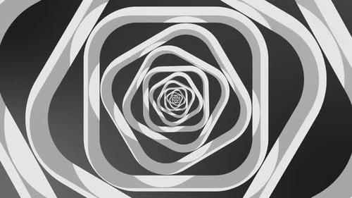 fond de mouvement Smooth Waves à dégradé blanc abstrait. fond rectangulaire