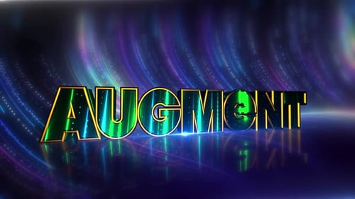 Augment Futuristic Neon Text On Cybernetic Canvas