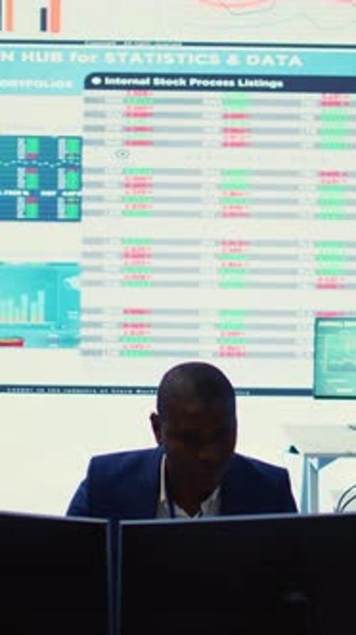 Vertical Video Financial Manager Implementing New Ideas to Increase Business Profit