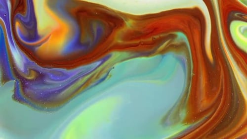 Abstract Colors Swirling and Mixing