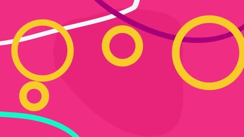 Geometric Animated Pink Background