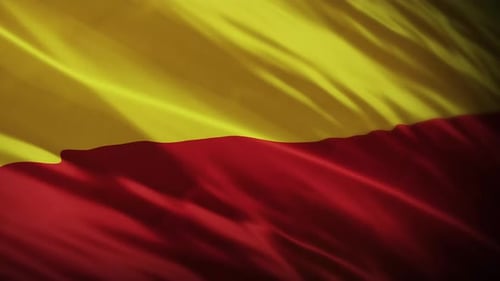 Smooth Waving Fabric Background with Yellow and Red Colors