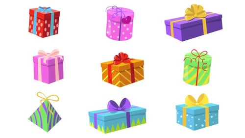 Fond de coffrets cadeaux 2D