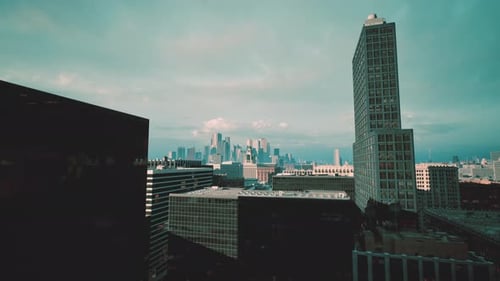 Gloomy City Environment Accentuating Loneliness Via Structure and Muted Tones