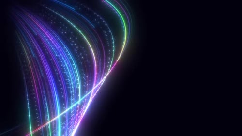 Abstract Colorful Speed Lines V2