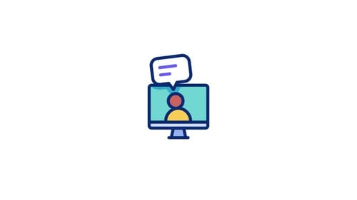 Online Meeting Animated Icon