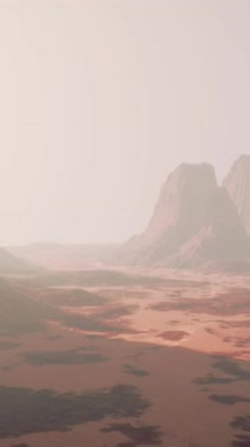 Monument Valley Landscape in the Sunset Light