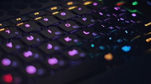 Clavier rétroéclairé avec éclairage RGB