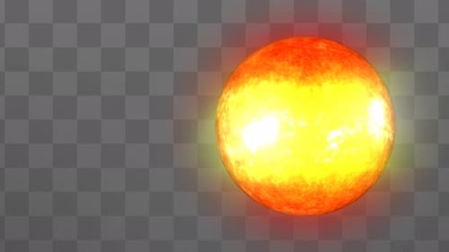 Seamlessly Looping Animated Sun Star Element
