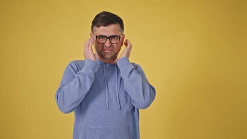 Senior Man Experiencing Severe Headache