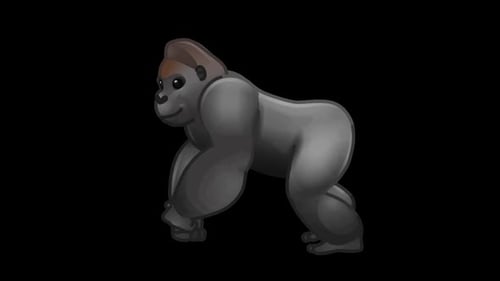 Gorilla Animated Emoji