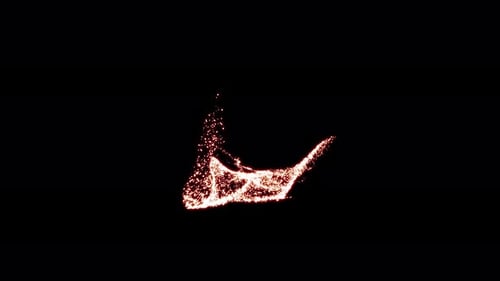 Fiery Particle Reveal Logo Animation