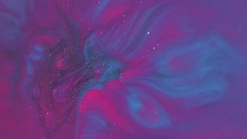 Abstract Swirling Fluid with Shimmering Particles