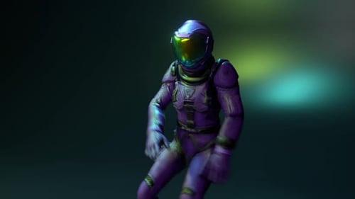 Disco-Party für einen Astronauten