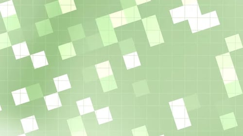 Hellgrünes Gitter mit überlappendem Hintergrund aus weißen und grünen Quadraten